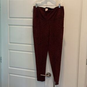 Chico's Burgundy Leggings
